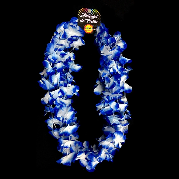 COLLAR FLOR AZUL/BLANCO X6 UNI - 1