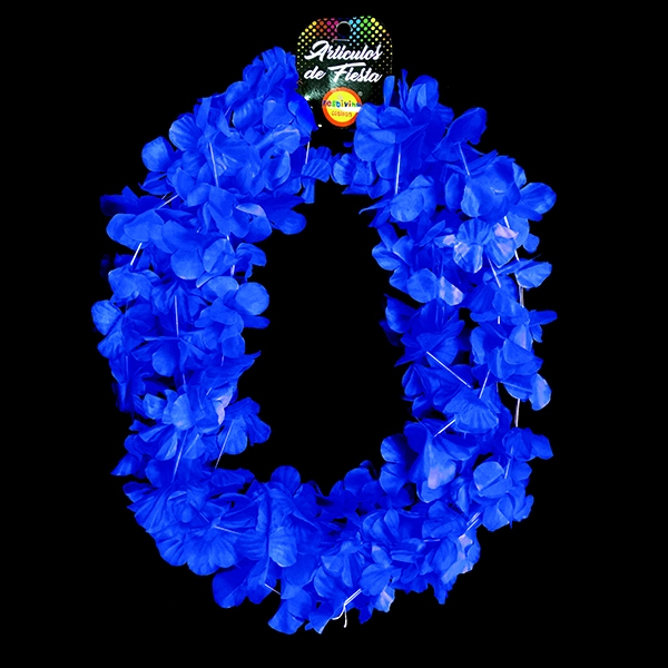 COLLAR FLOR FLUOR AZUL X6 UNI - 1