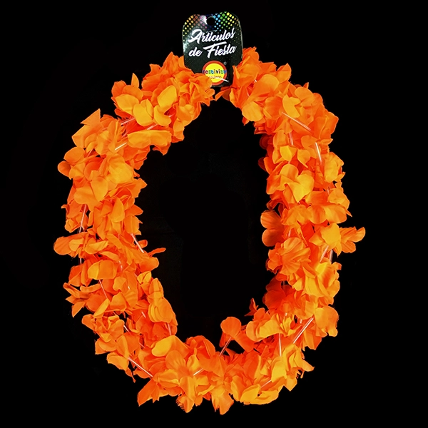 COLLAR FLOR FLUOR NARANJO X6 UNI - 1