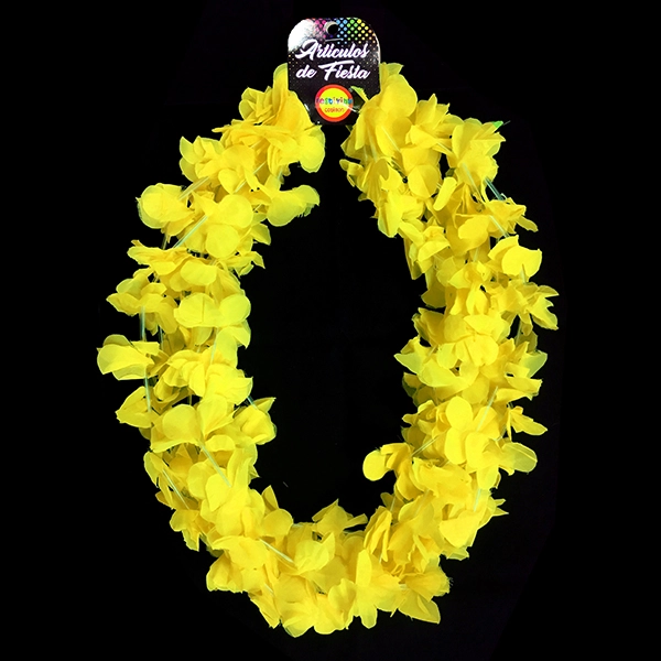 COLLAR FLOR LISO AMARILLO X6 UNI - 1