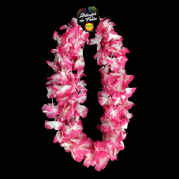 COLLAR FLOR FUCSIA/BLANCO X6 UNI - 1