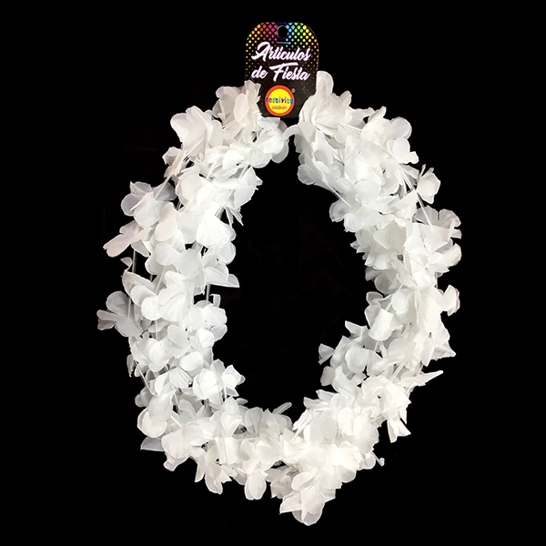 COLLAR FLOR LISO BLANCO X6 UNI - 1