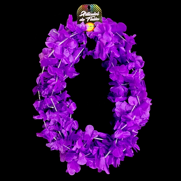 COLLAR FLOR LISO MORADO X6 UNI - 1