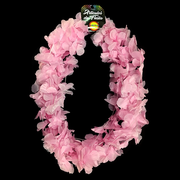 COLLAR FLOR LISO ROSADO X6 UNI - 1