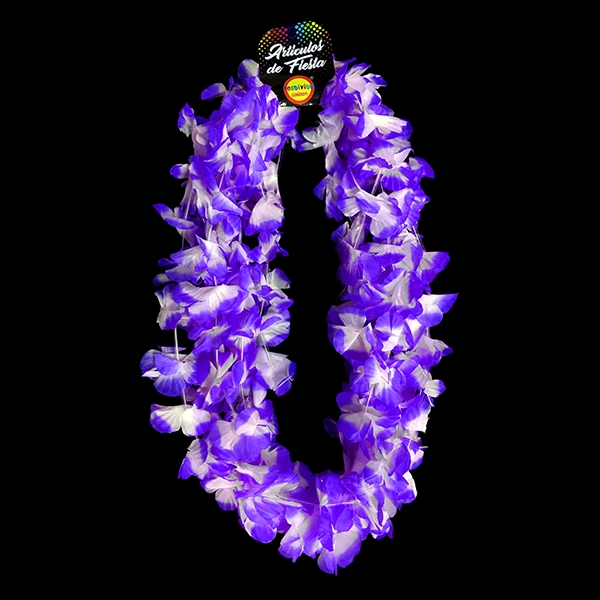 COLLAR FLOR MORADO/BLANCO X6 UNI - 1