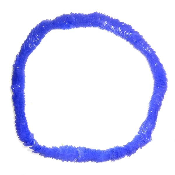 COLLAR HAWAI PLASTICO AZUL X12 UNI - 1