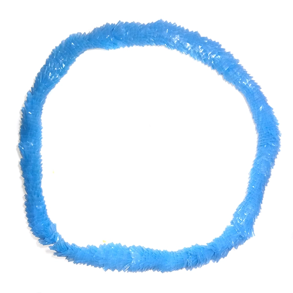 COLLAR HAWAI PLASTICO CELESTE X12 UNI - 1