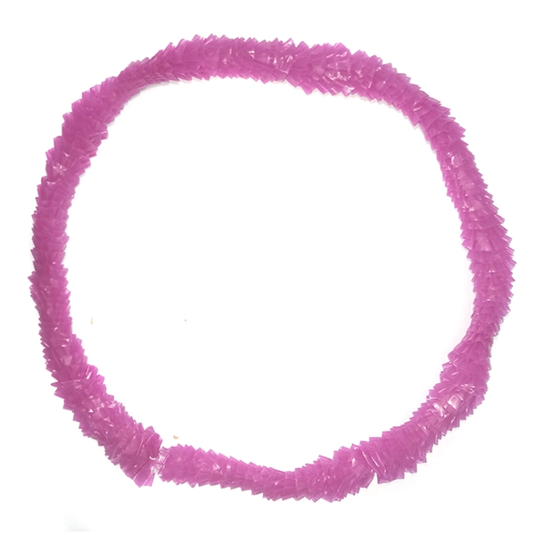 COLLAR HAWAI PLASTICO ROSADO X12 UNI - 1
