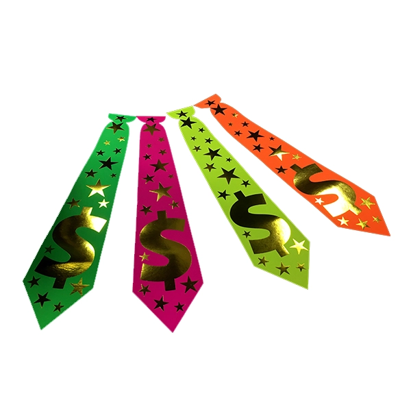 CORBATA CARTON FLUOR ESTRELLAS X6 UNI - 1