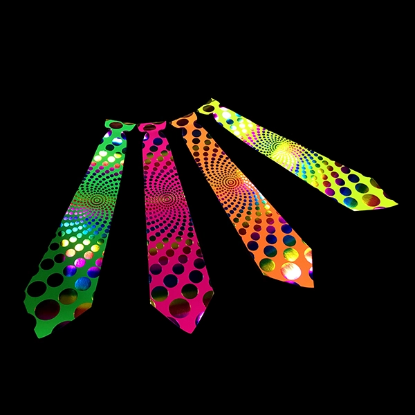 CORBATA CARTON FLUOR POLKA ARCOIRIS X6 UNI - 1