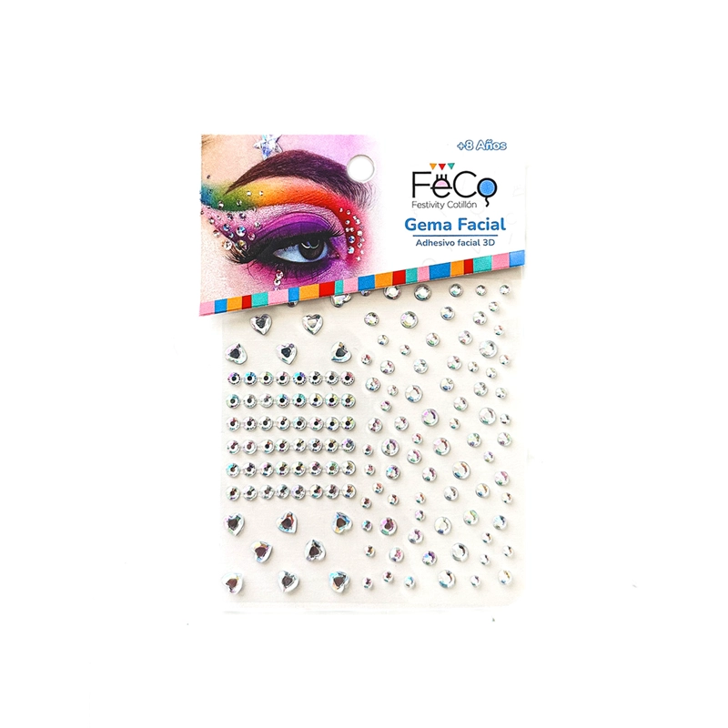 ADESIVO DECO CORAZON NACARADO X1 UNI - 1