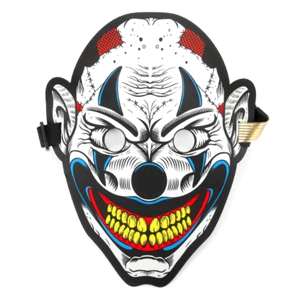 MASCARA AUDIO LED PAYASO LOCO X1 UNI - 1