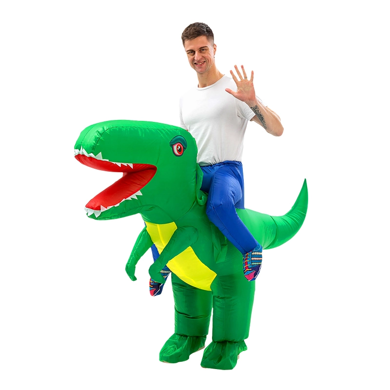 TRAJE ADULTO INFLABLE DINO RIDE 160-190CM X1UNI - 1