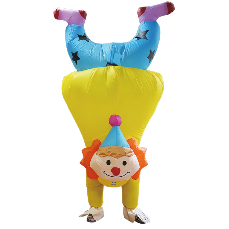 TRAJE ADULTO INFLABLE PAYASO REVERSO 160-190CM X1UNI - 1