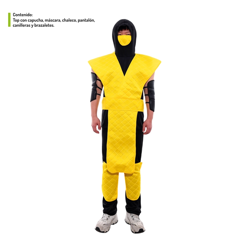 TRAJE NINJA AMARILLO S - 1
