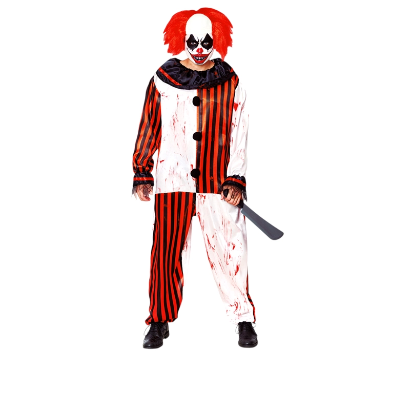 TRAJE PAYASO RAYAS S - 1