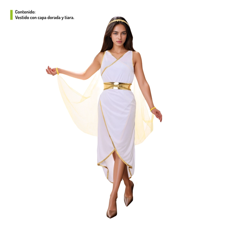 TRAJE ADULTO DIOSA GRIEGA S - 1
