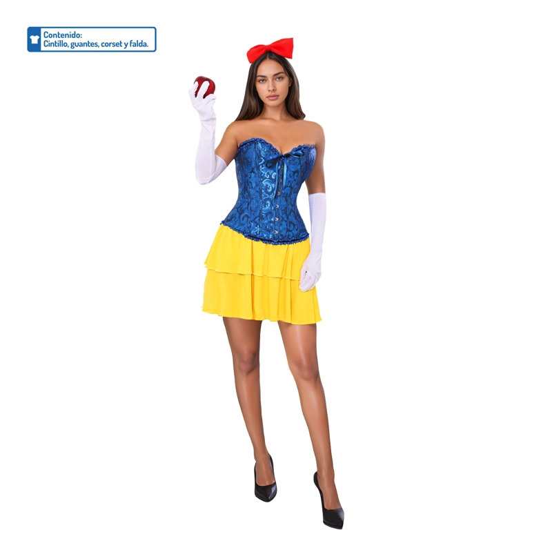 TRAJE ADULTO PRINCESA AZUL S - 1