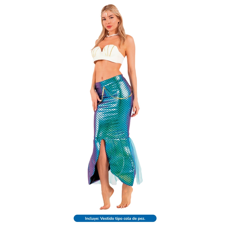 TRAJE ADULTO SIRENA S - 1