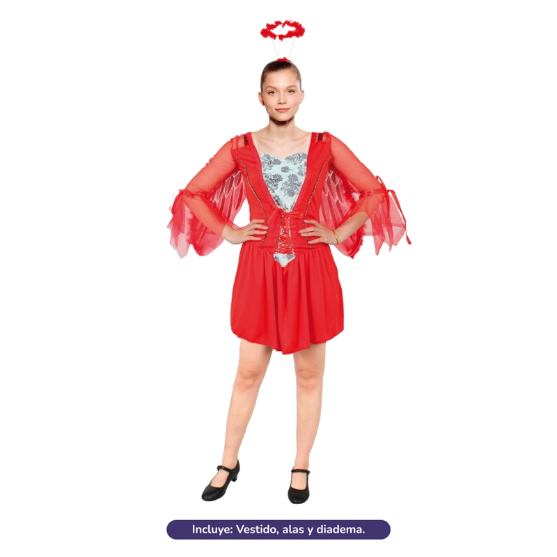 TRAJE ANGEL ROJO M - 1