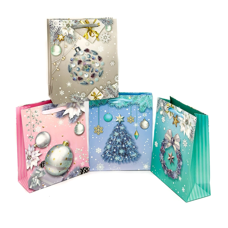 BOLSA DE REGALO NAVIDAD FROST 30X40 X12 UNI - 1