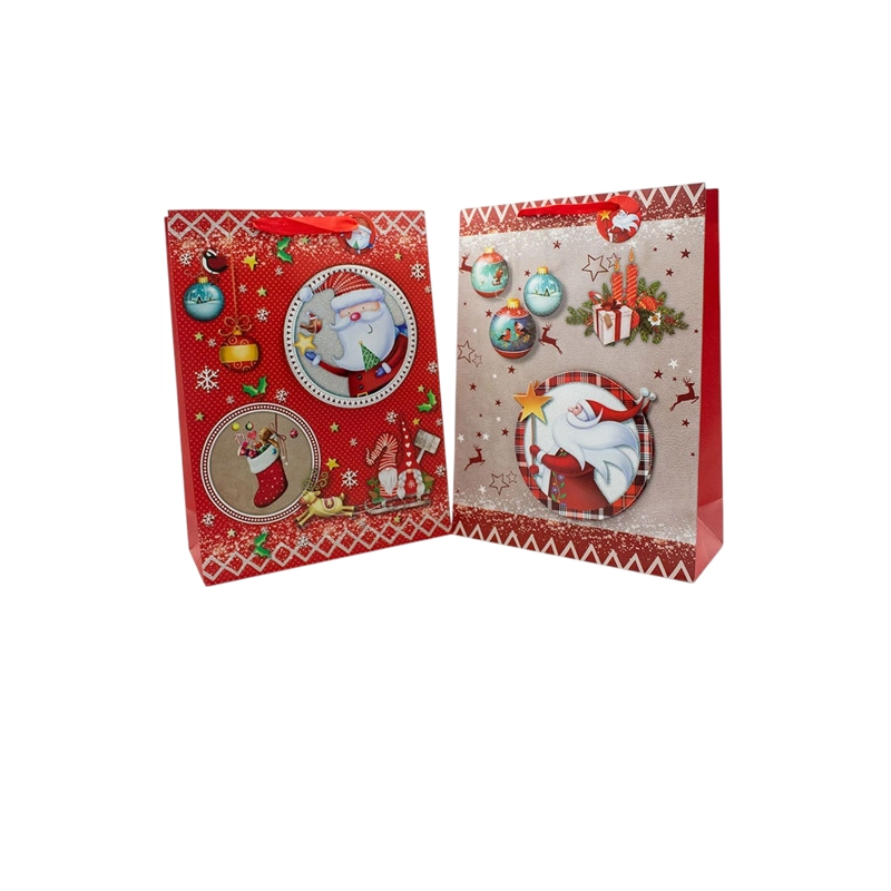 BOLSA DE REGALO SANTA 18X23 X12 UNI - 1