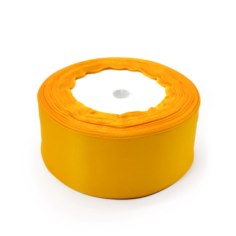 CINTA SATIN 4CMX22.8M 5PCS AMARILLO X1 UNI - 1