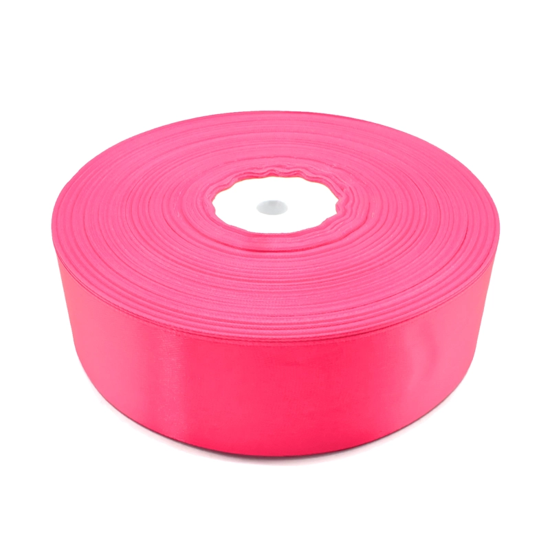 CINTA SATIN 4CMX91.4M 5PCS ROSADO X1UNI - 1