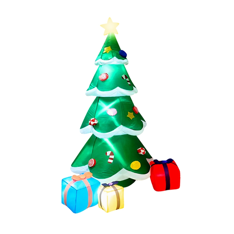 DECO ARBOL NAVIDAD INFLABLE LED 210 CM - 1