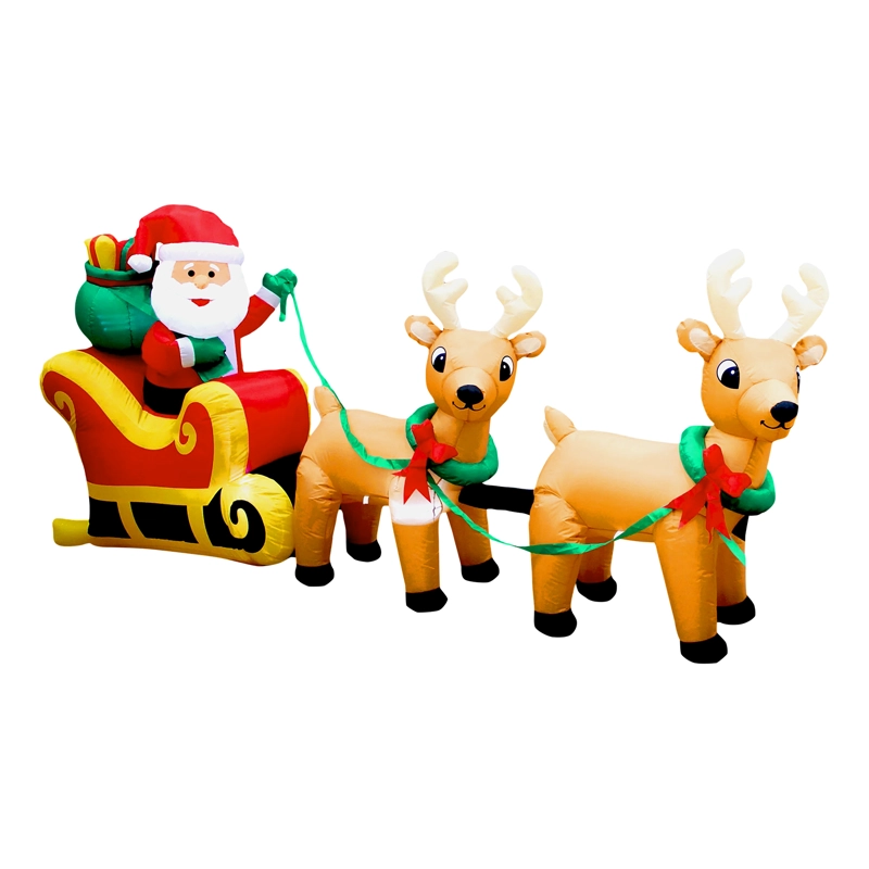 DECO TRINEO NAVIDAD INFLABLE LED 240CM - 1