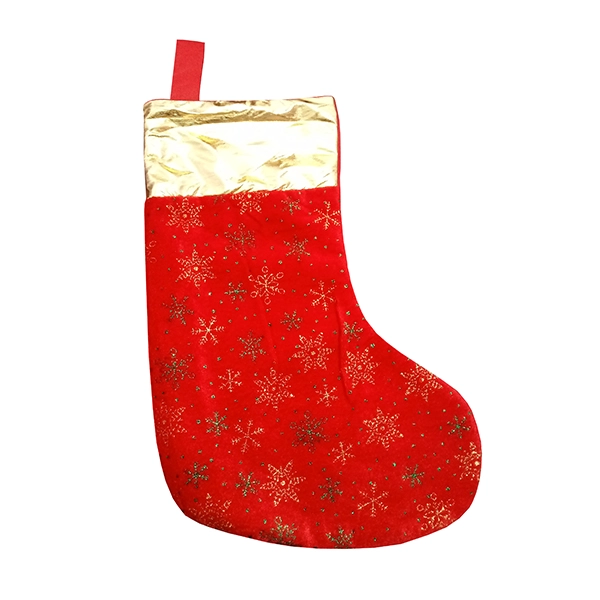 NAVIDAD CALCETIN DISE?O 17 X 32 CM X12 UNI - 1