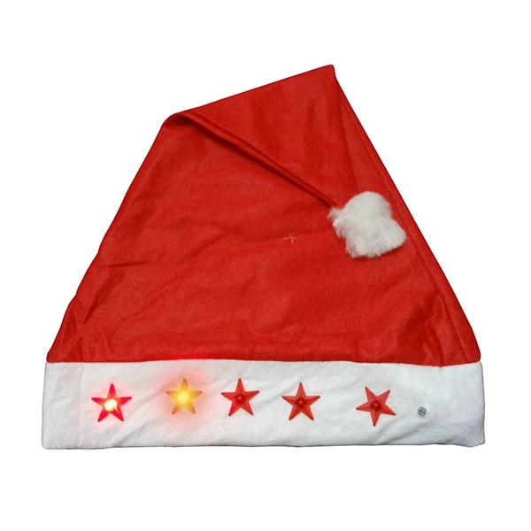 NAVIDAD GORRO 5 LUZ X12 UNI - 1