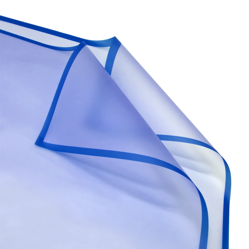 PAPEL COREANO 57X57 5.3C MEDIO TRANSPARENTE AZUL X20UNI - 1