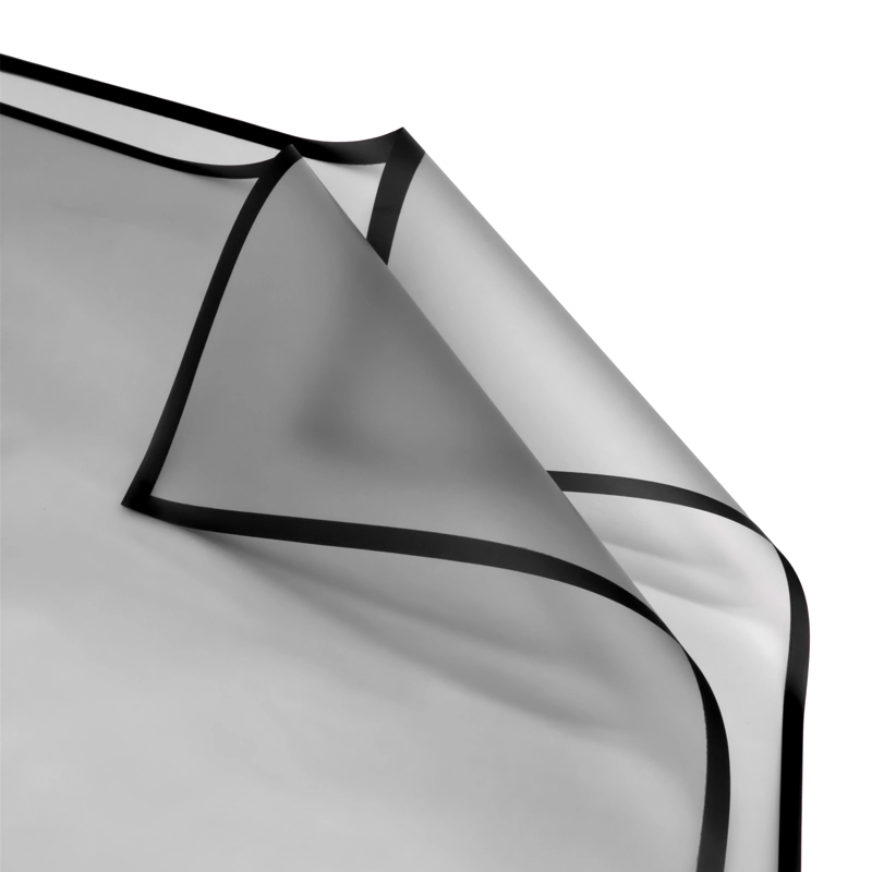 PAPEL COREANO 57X57 5.3C MEDIO TRANSPARENTE NEGRO X20UNI - 1