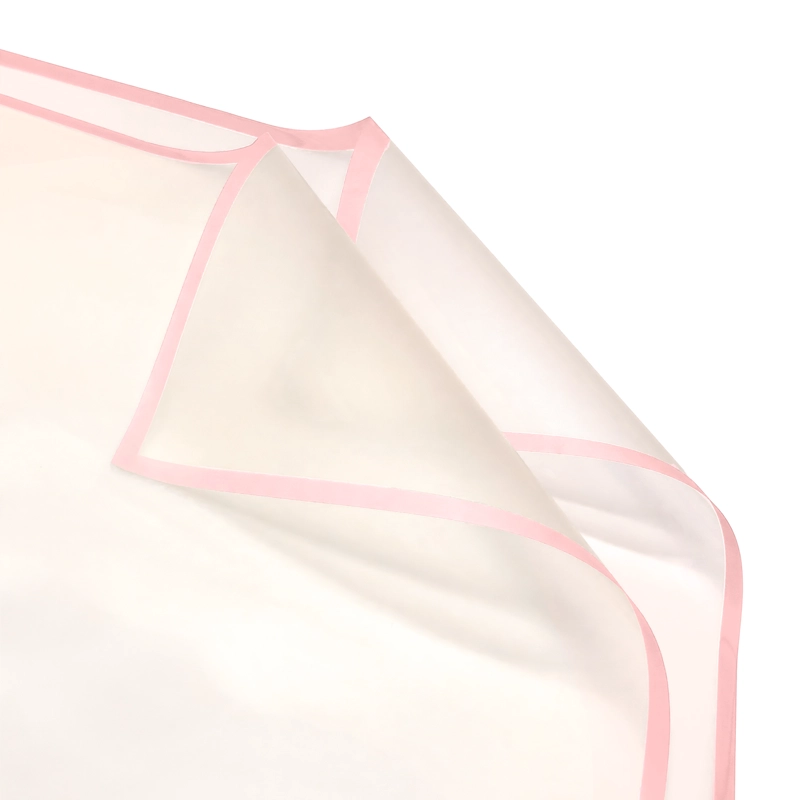 PAPEL COREANO 57X57 5.3C MEDIO TRANSPARENTE ROSADO X20UNI - 1