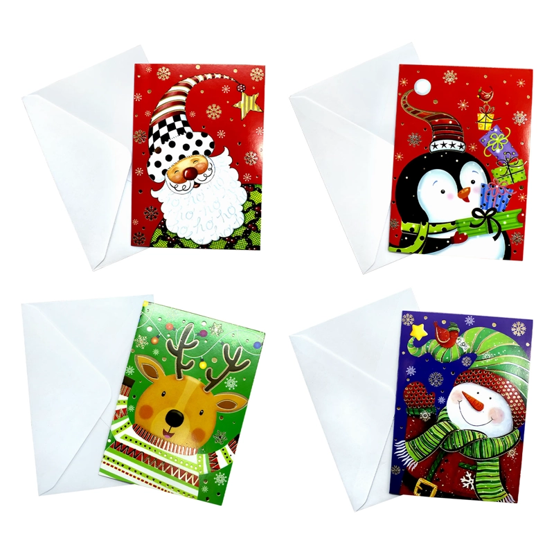 TARJETA NAVIDEÑA 9.5X13.5CM INFANTIL X2PCS X12 - 1