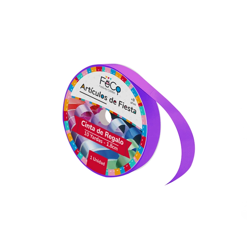 CINTA 1.8CM 10YD MORADO X1 UNI - 1