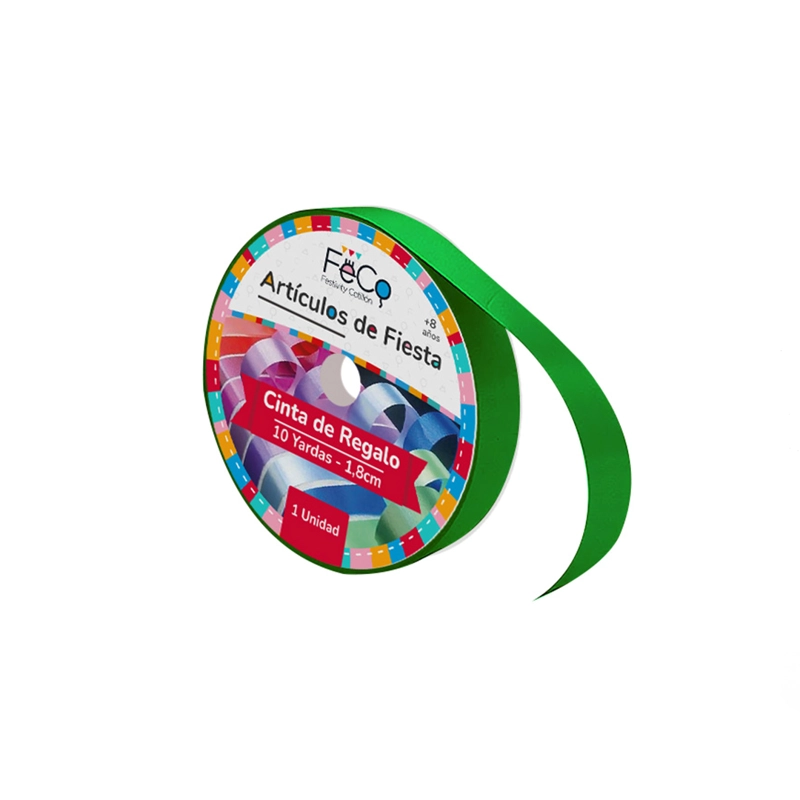 CINTA 1.8CM 10YD VERDE X1 UNI - 1