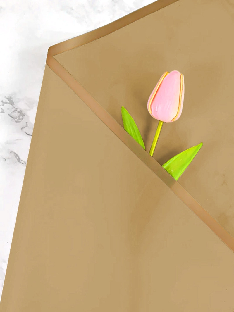 PAPEL COREANO 57X57 5.3C BEIGE/DORADO X20 UNI - 1