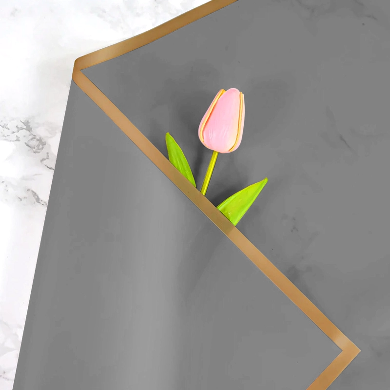 PAPEL COREANO 57X57 5.3C PLATEADO/DORADO X20 UNI - 1