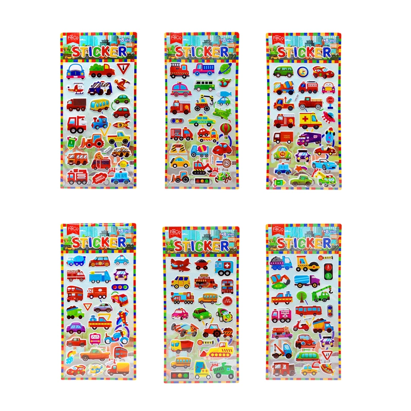 STICKER INFANTIL AUTITOS X12UNI - 1