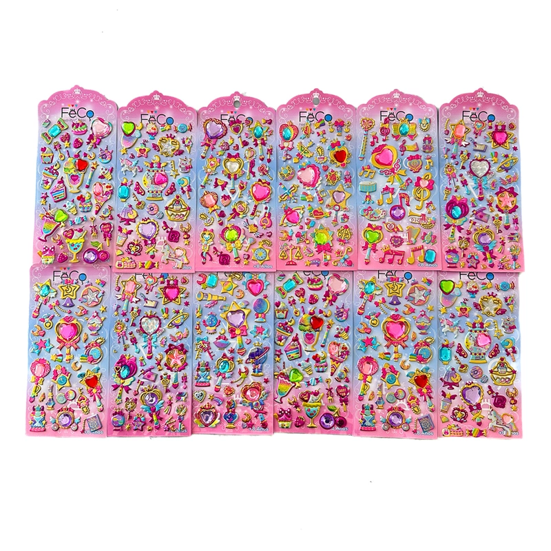 STICKER INFANTIL CRISTALES X12 UNI - 1
