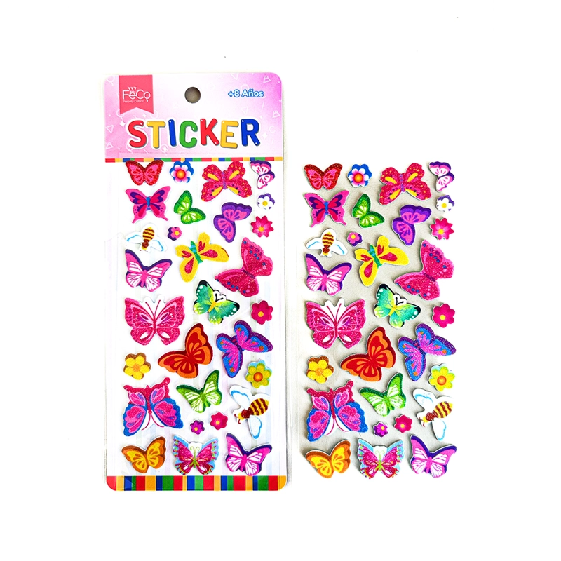 STICKER INFANTIL MARIPOSAS X12 UNI - 1