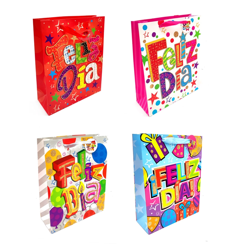 BOLSA DE REGALO FLIZ DIA REGALO 18X23 X12 UNI - 1