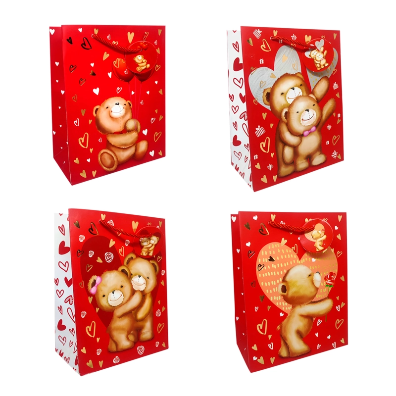 BOLSA DE REGALO OSITO METALLIC 18X23 X1UNI - 1
