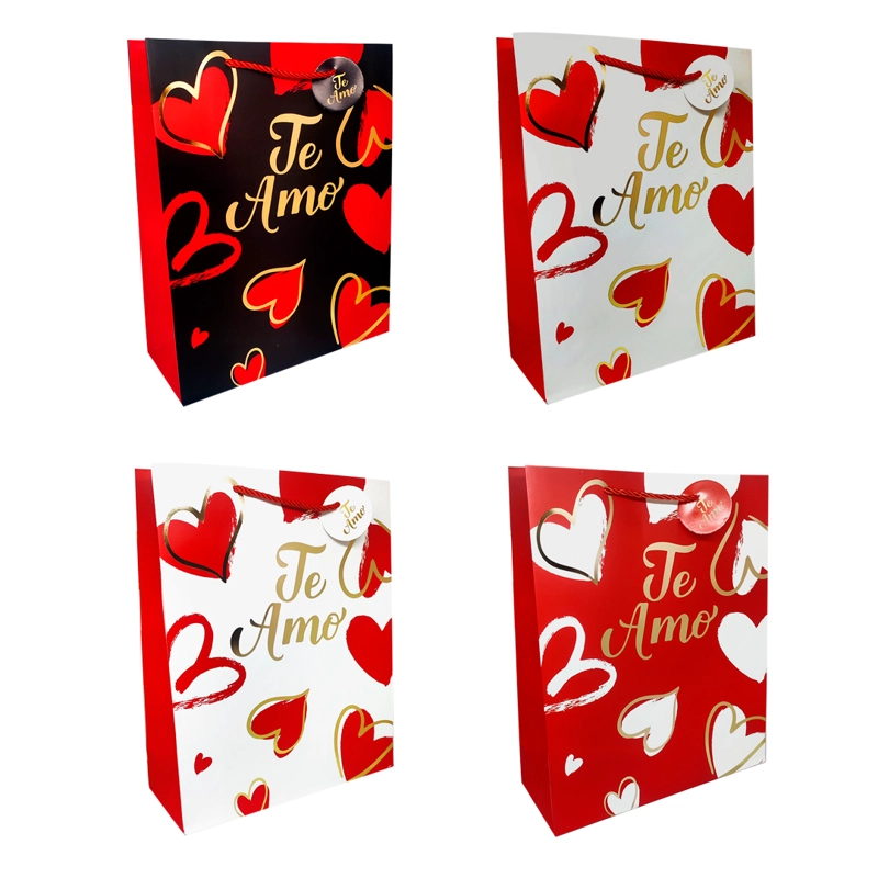 BOLSA DE REGALO TE AMO BASIC 30X40 X1UNI - 1