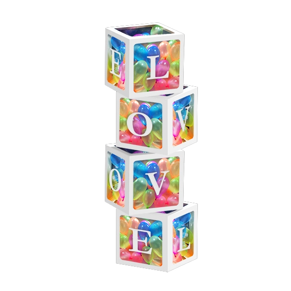 CAJA DECO 31X31 LOVE BLANCO X1 UNI - 1