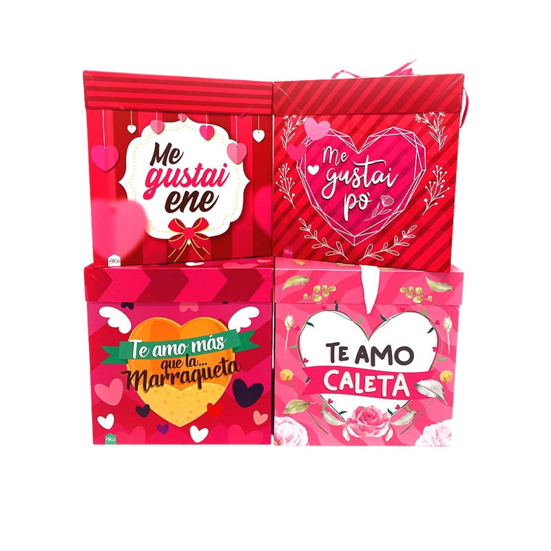 CAJA PLEGABLE MEDIANA AMOR CHILENSIS 15X15 X12 UNI - 1