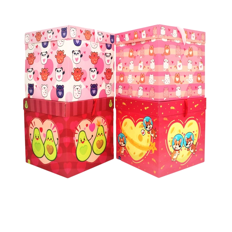 CAJA PLEGABLE GRANDE LOVE COMIC 22X22 CM X12 UNI - 1
