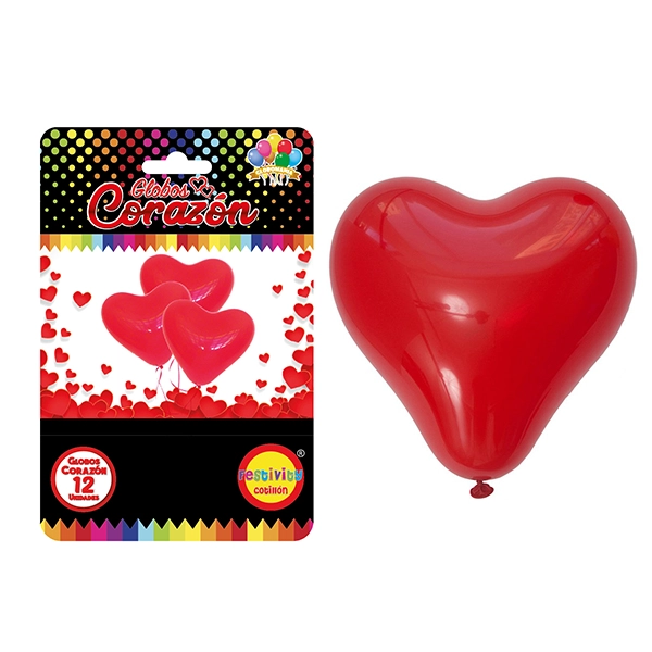 GLOBO CORAZON X12 UNI - 1